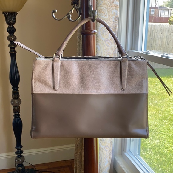 Coach Handbags - 🔥Coach Borough Grey Leather Satchel